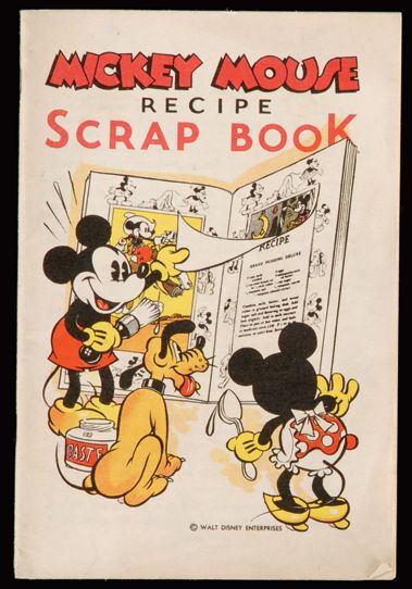 ALB D52 Mickey Mouse Recipe Scrap Book